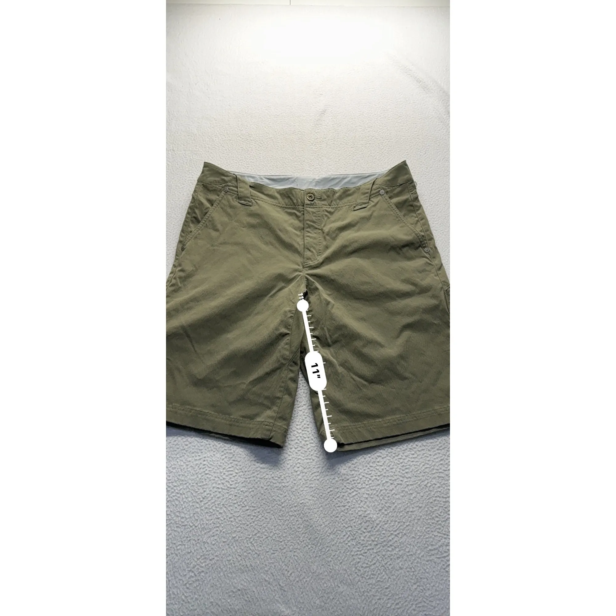 Mountain Hardwear Mens 36 Green Cargo Shorts Nylon/Elastane Blend #7784