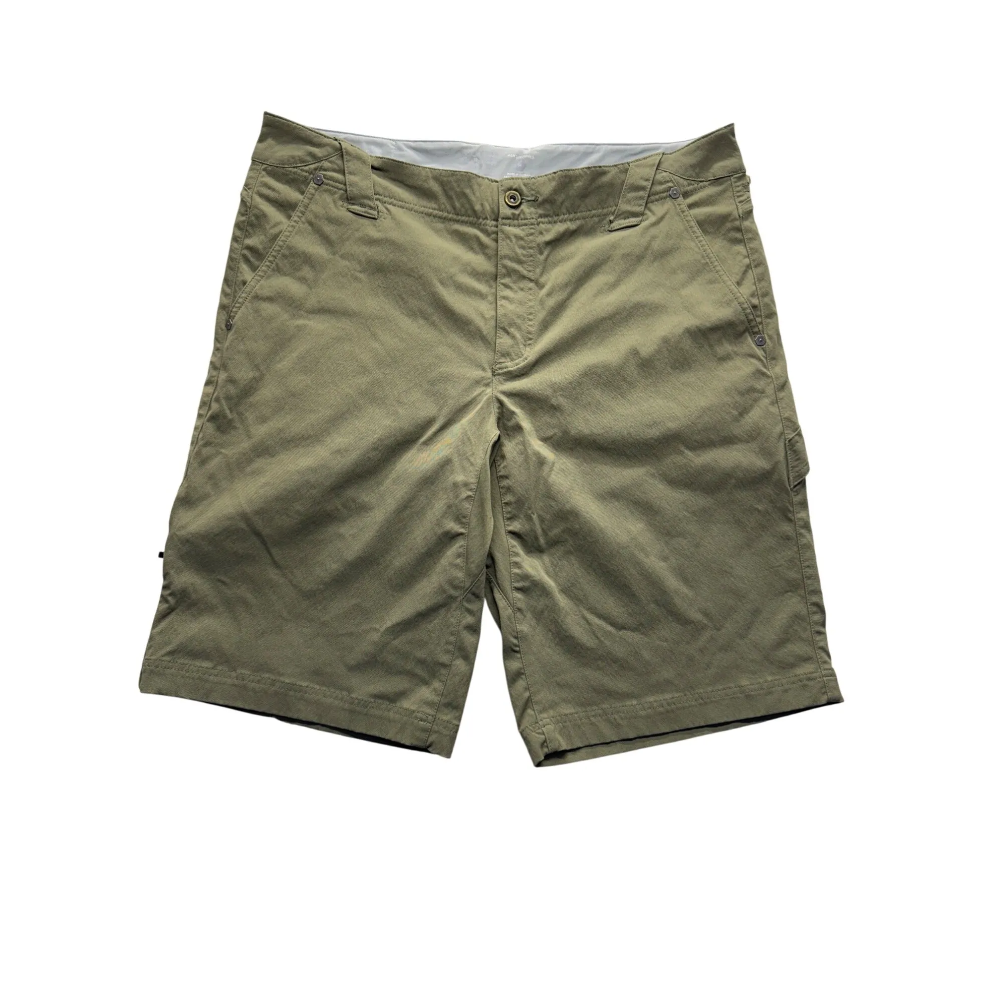 Mountain Hardwear Mens 36 Green Cargo Shorts Nylon/Elastane Blend #7784