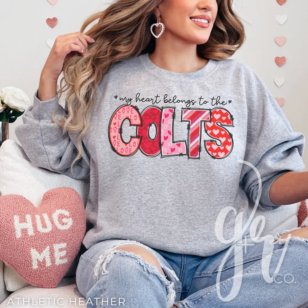 My Heart Belongs to the Colts (Tees Sweatshirts)