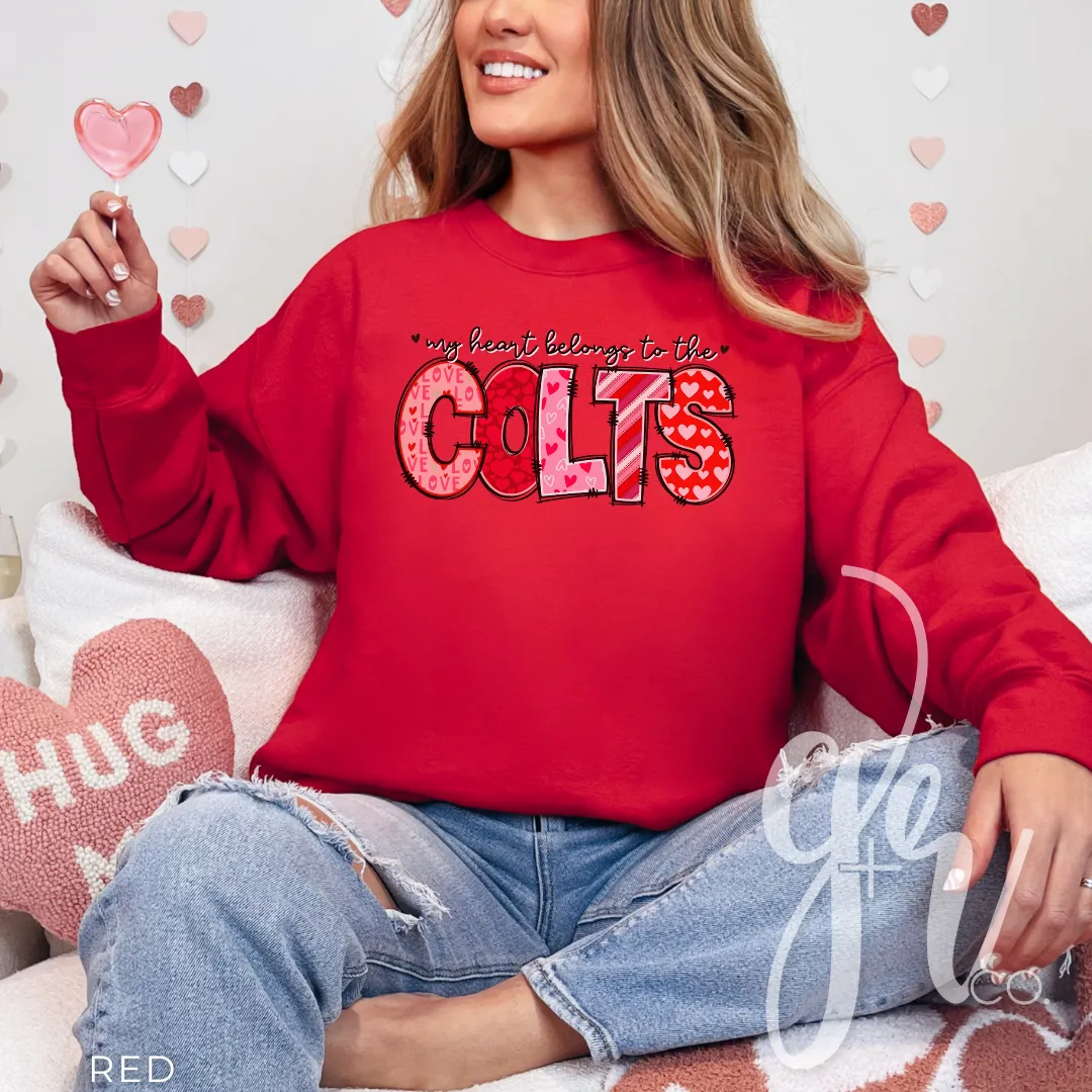 My Heart Belongs to the Colts (Tees Sweatshirts)