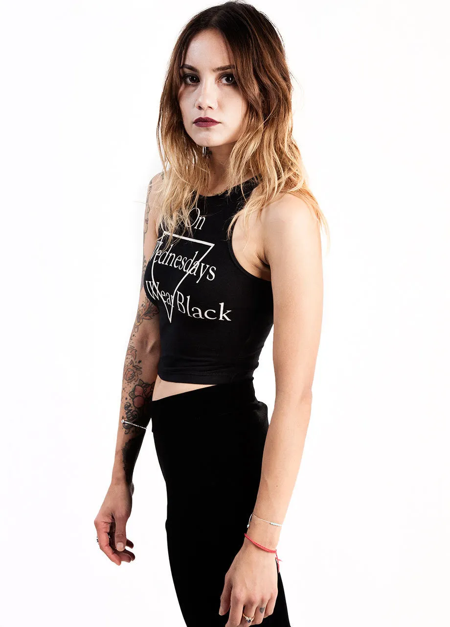 MYVL Wednesdays We Wear Black Sleeveless Crop