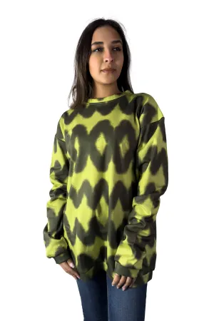Neon Wave Oversized Sweatshirt