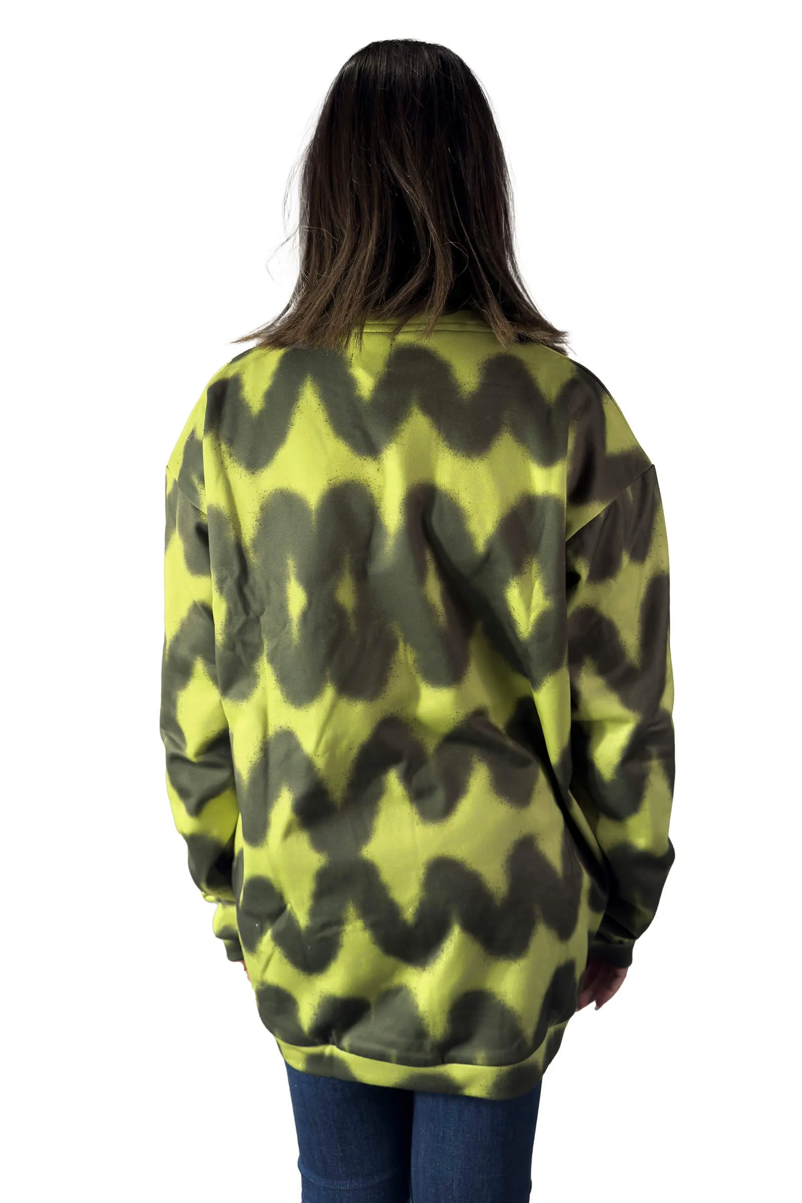 Neon Wave Oversized Sweatshirt