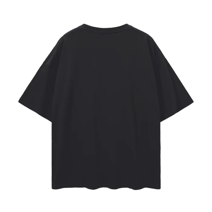 Neurodiversity Bubble Letter T-Shirt Disability Pride Tee on Black Oversize Deep Drop Shoulder Tee - 190 GSM