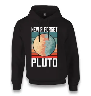 Never Forget Pluto Unisex Black Hoodie