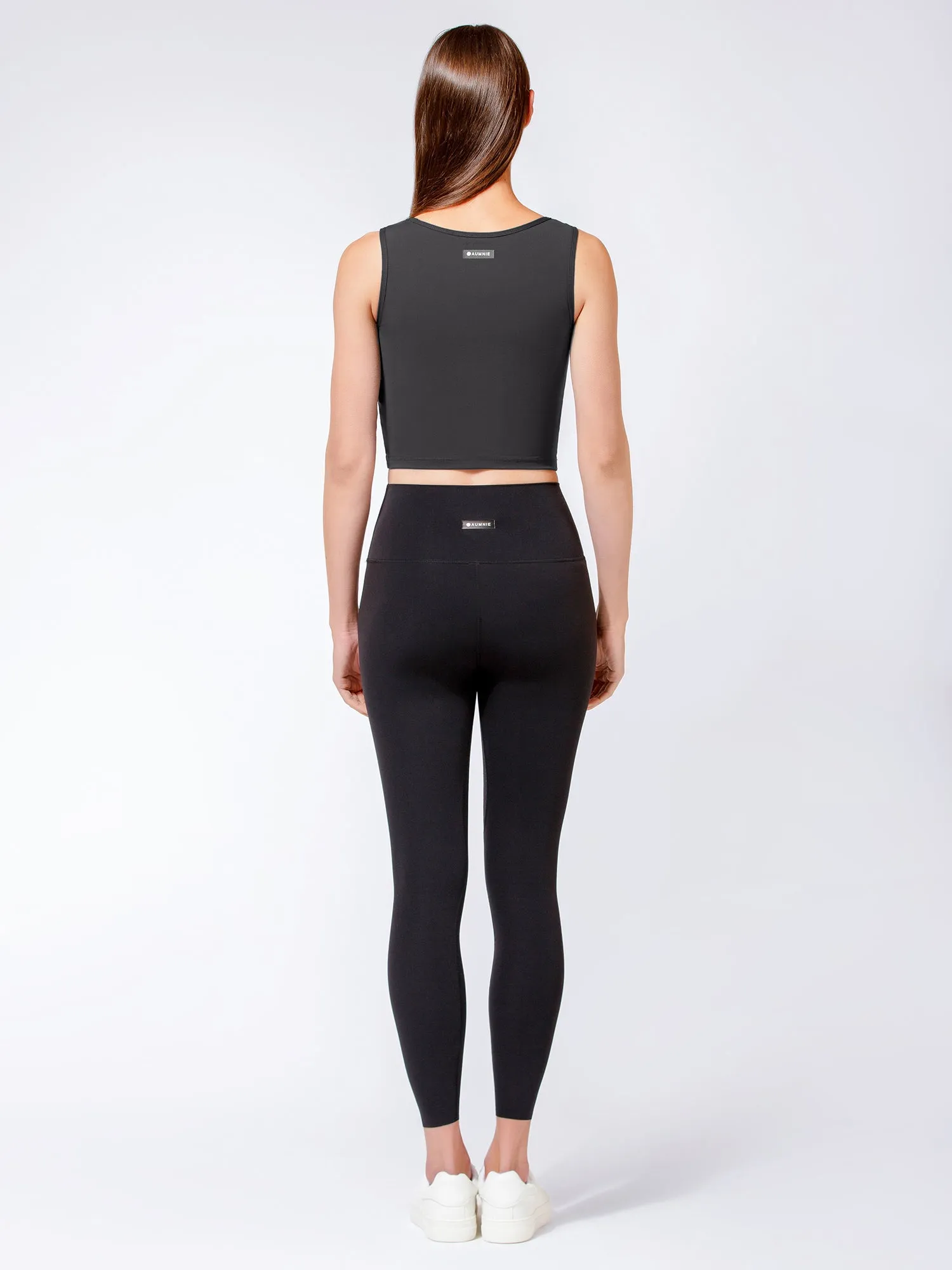 NUDE FRONT WRAP TANK, LIMESTONE