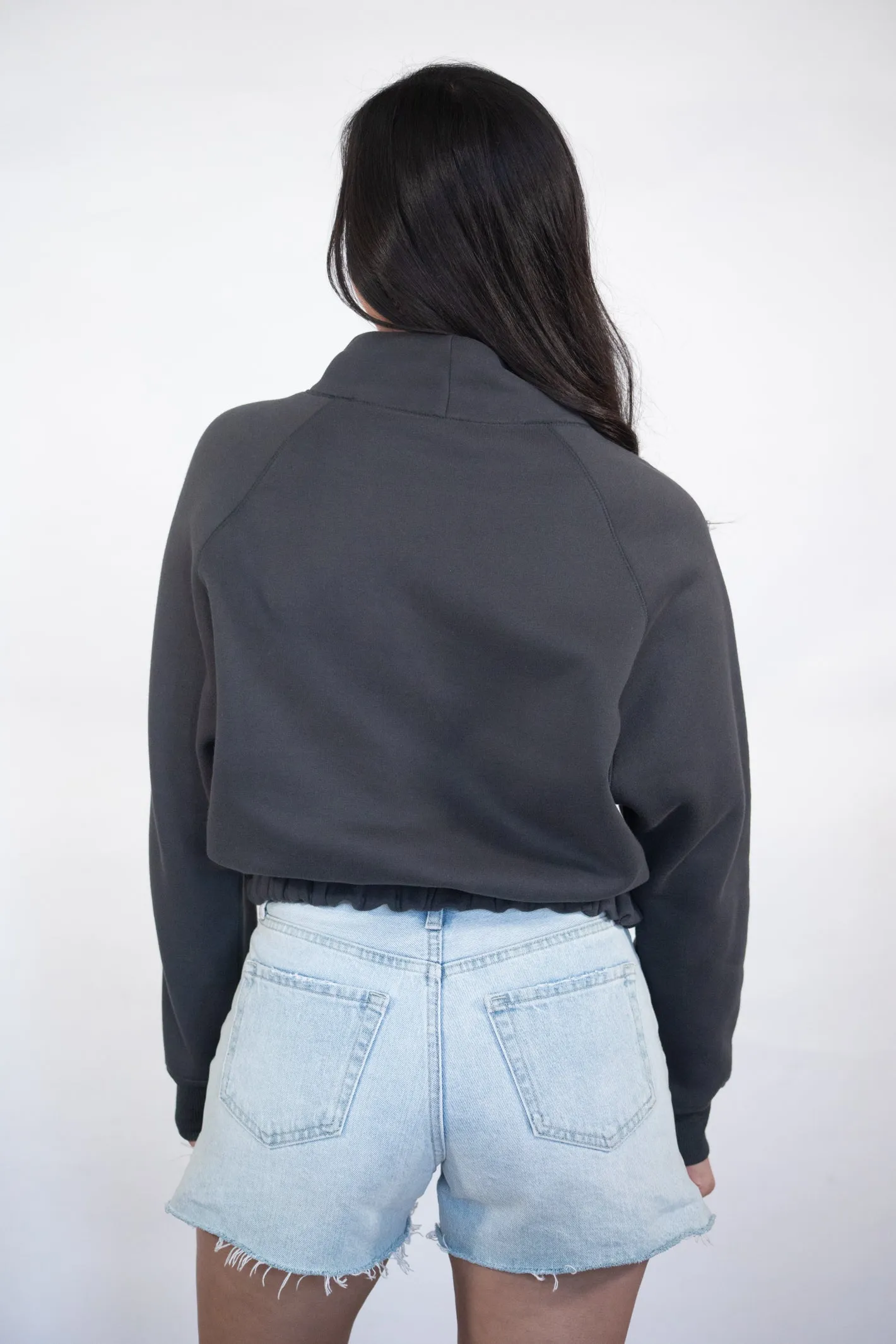 ON THE MOVE MOCK NECK SWEATSHIRT