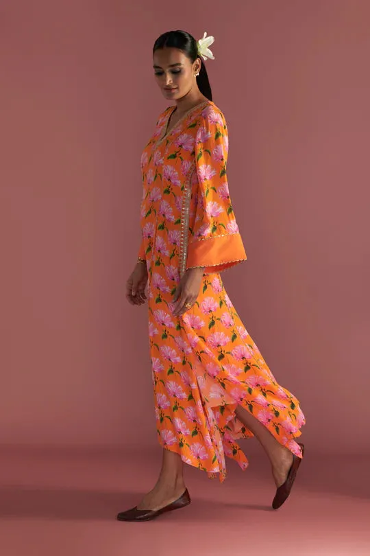 Orange Mist Kaftan