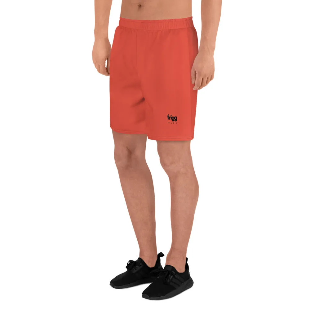 ORANGE RED - MEN'S ATHLETIC SHORTS