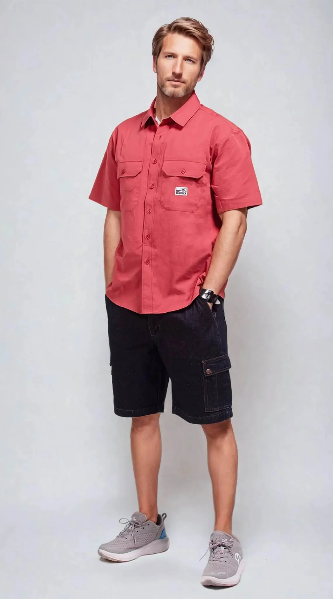 Outback Fusion Cargo Shorts - Denim