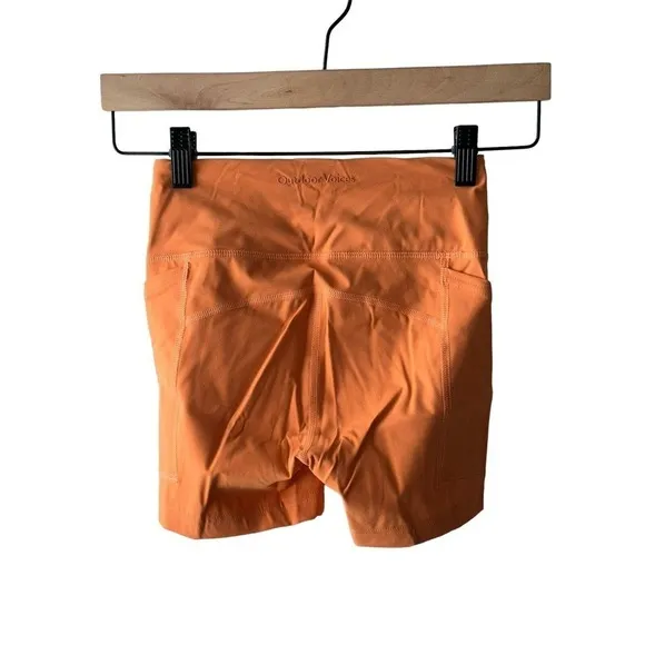 Outdoor Voices Size XXS Orange 3.5&quot; Zoom Athletic Shorts - New