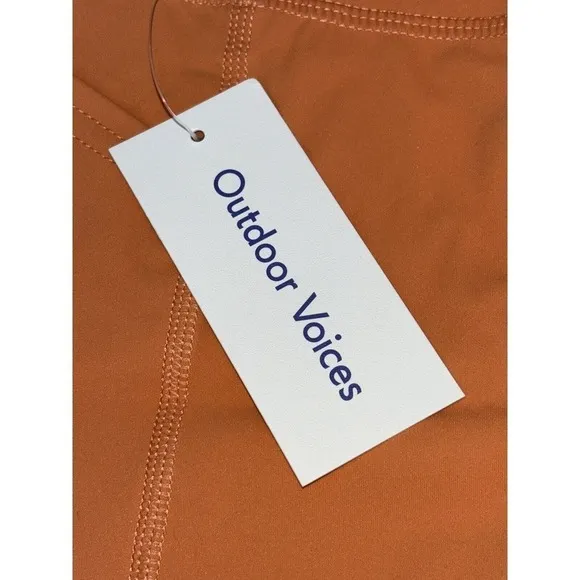 Outdoor Voices Size XXS Orange 3.5&quot; Zoom Athletic Shorts - New