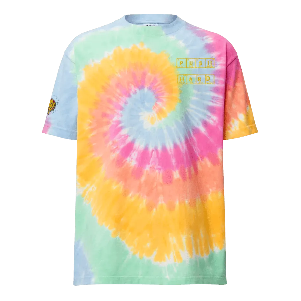 Oversized Tie-Dye "Push Hard" | Shaka Wear