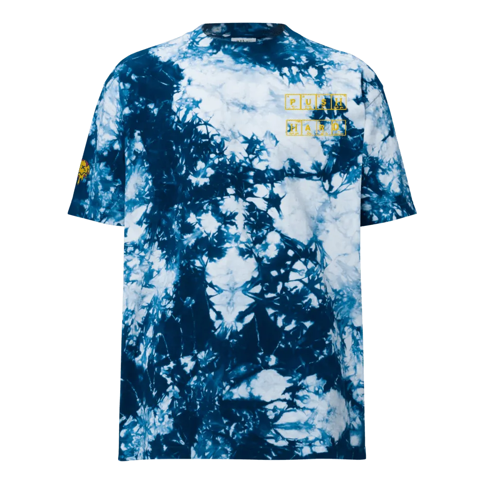 Oversized Tie-Dye "Push Hard" | Shaka Wear