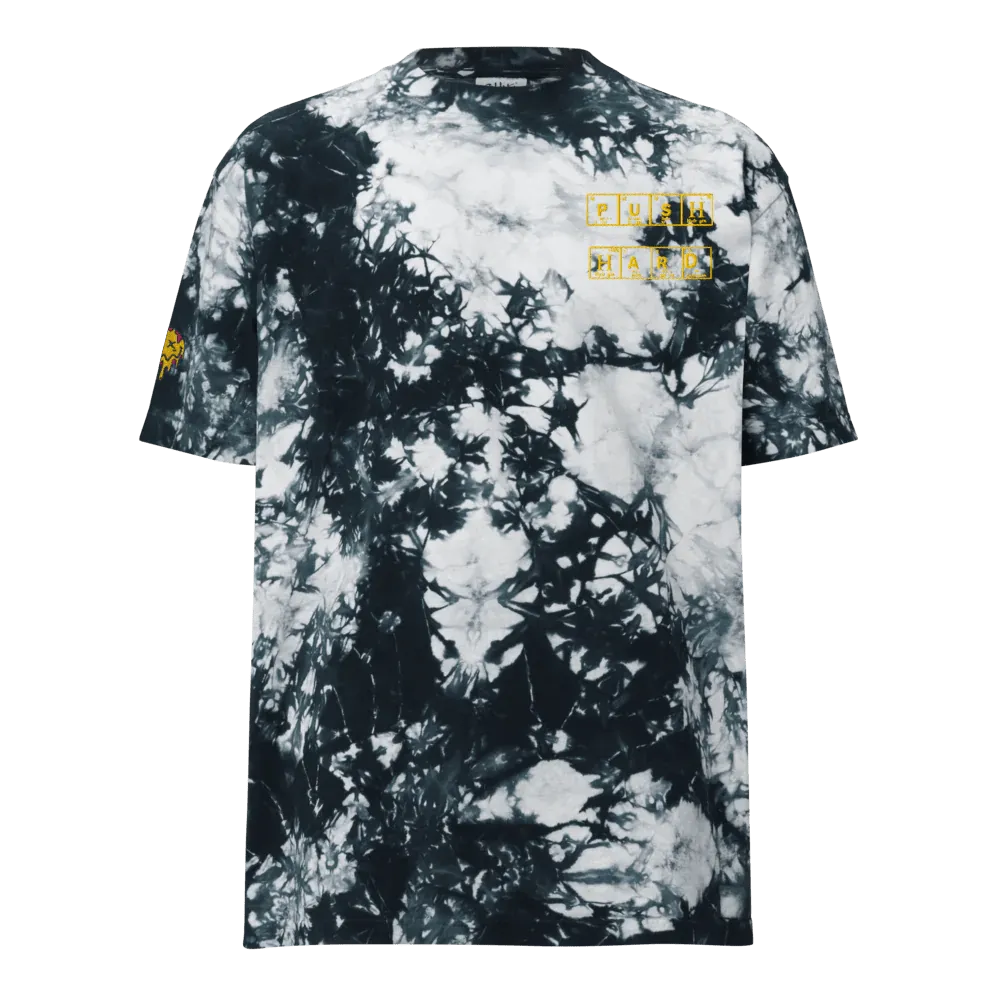Oversized Tie-Dye "Push Hard" | Shaka Wear