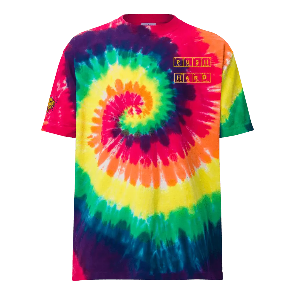 Oversized Tie-Dye "Push Hard" | Shaka Wear
