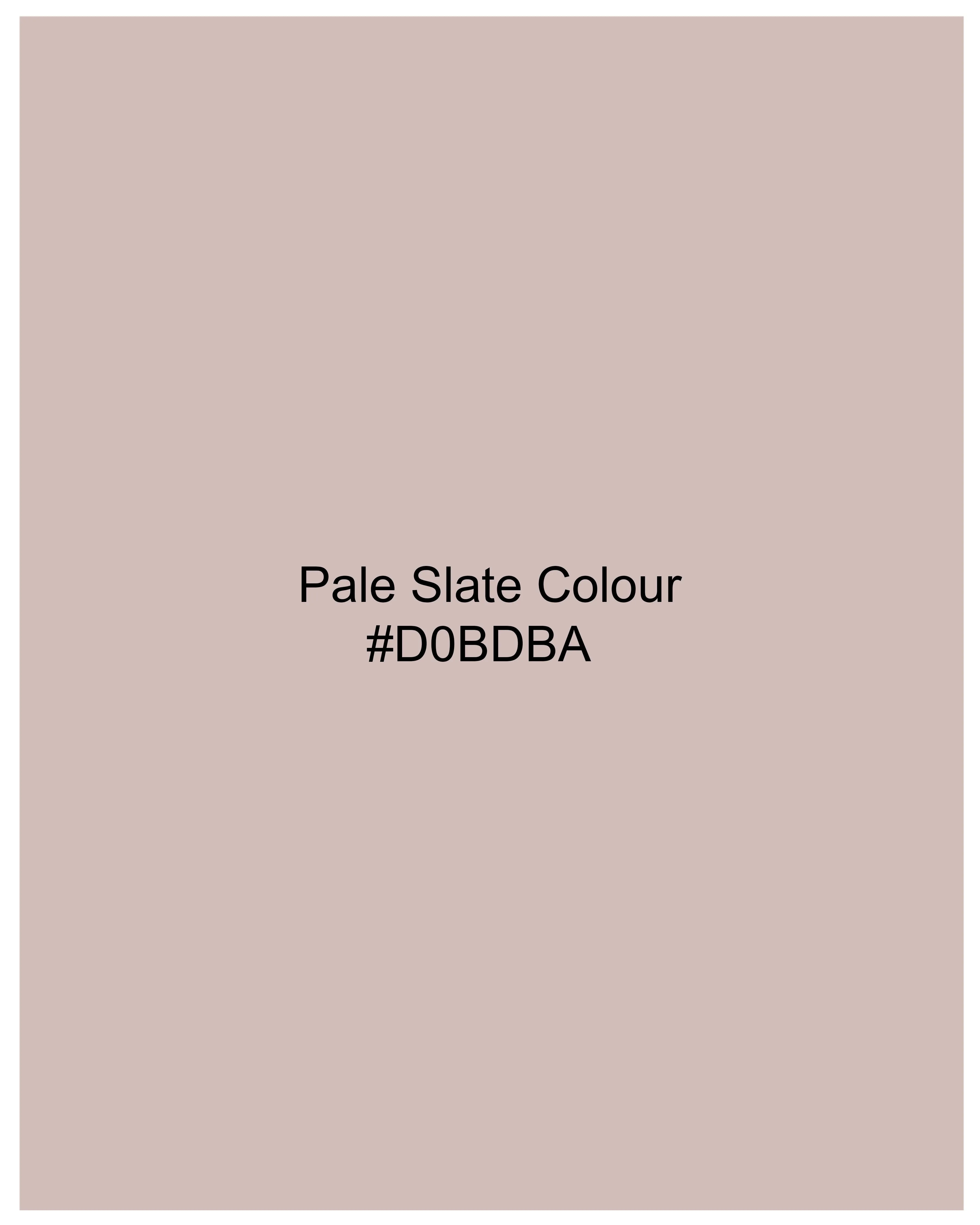 Pale Slate Peach Subtle Checkered Designer Blazer
