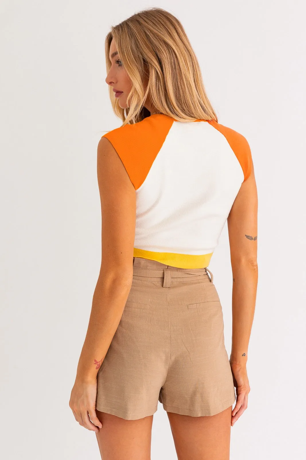 Parker- Color Block Stripe Knit Top