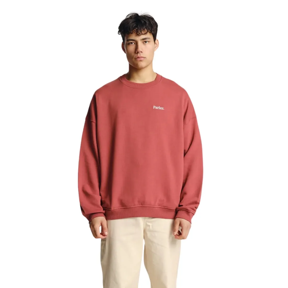 Parlez Vernon Oversized Crew - Dusty Coral