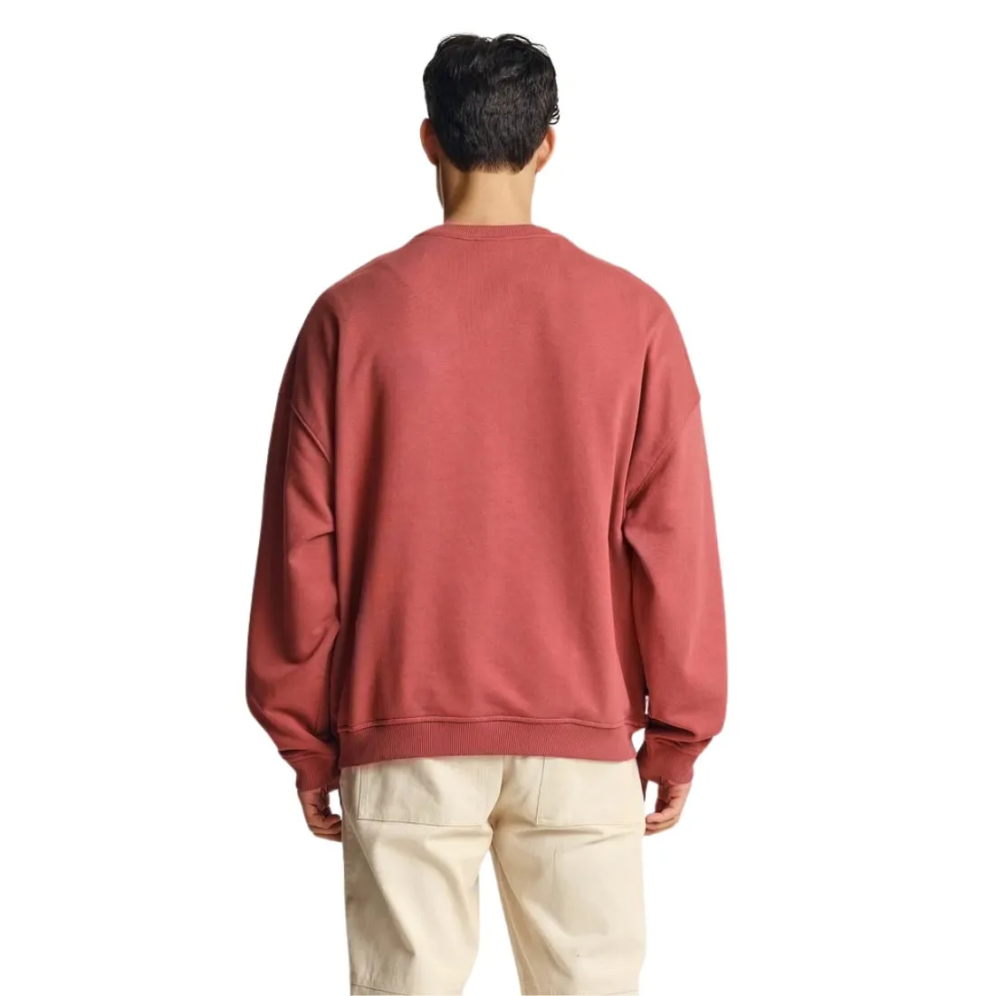 Parlez Vernon Oversized Crew - Dusty Coral