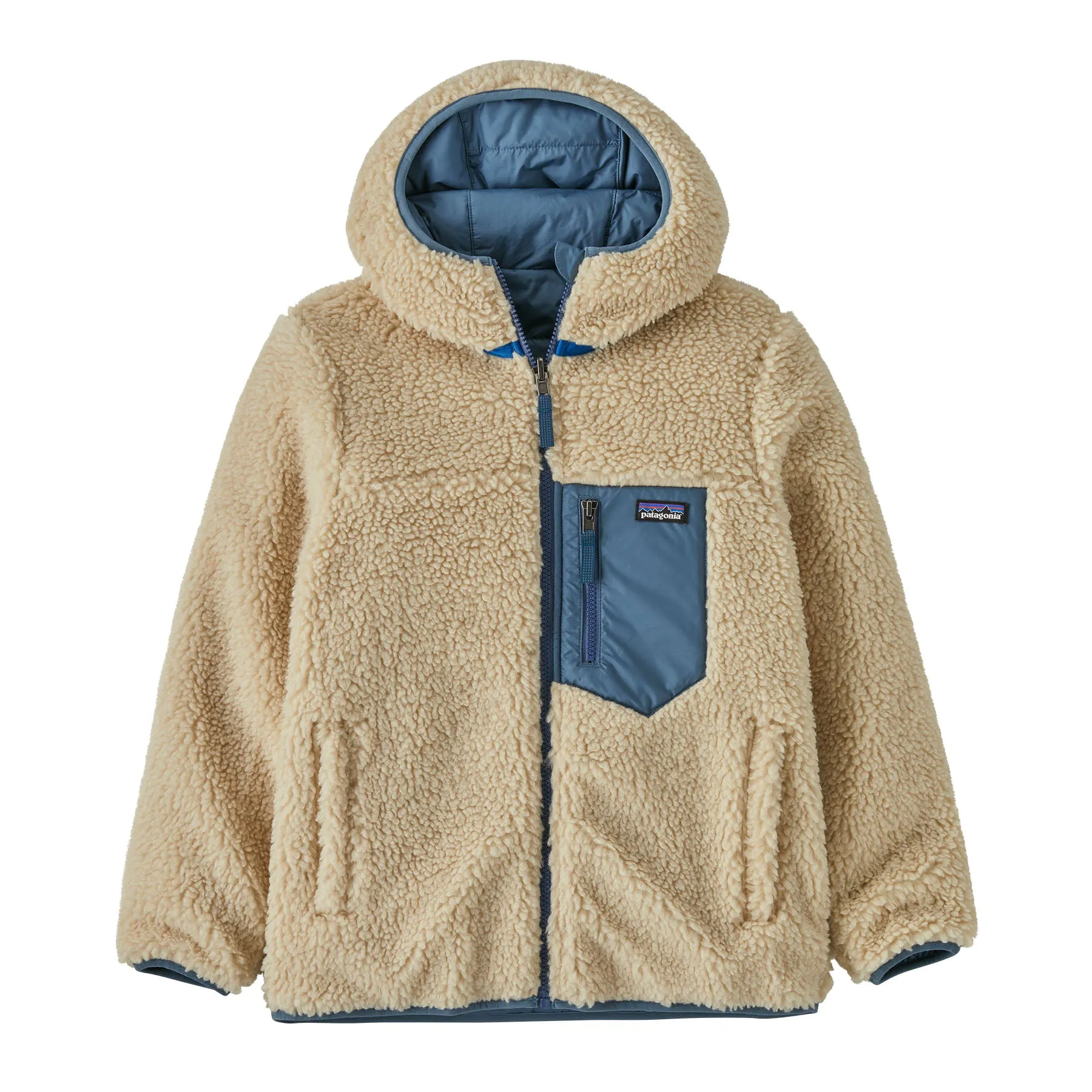 Patagonia Kids' Reversible Ready Freddy Hoody Utility Blue