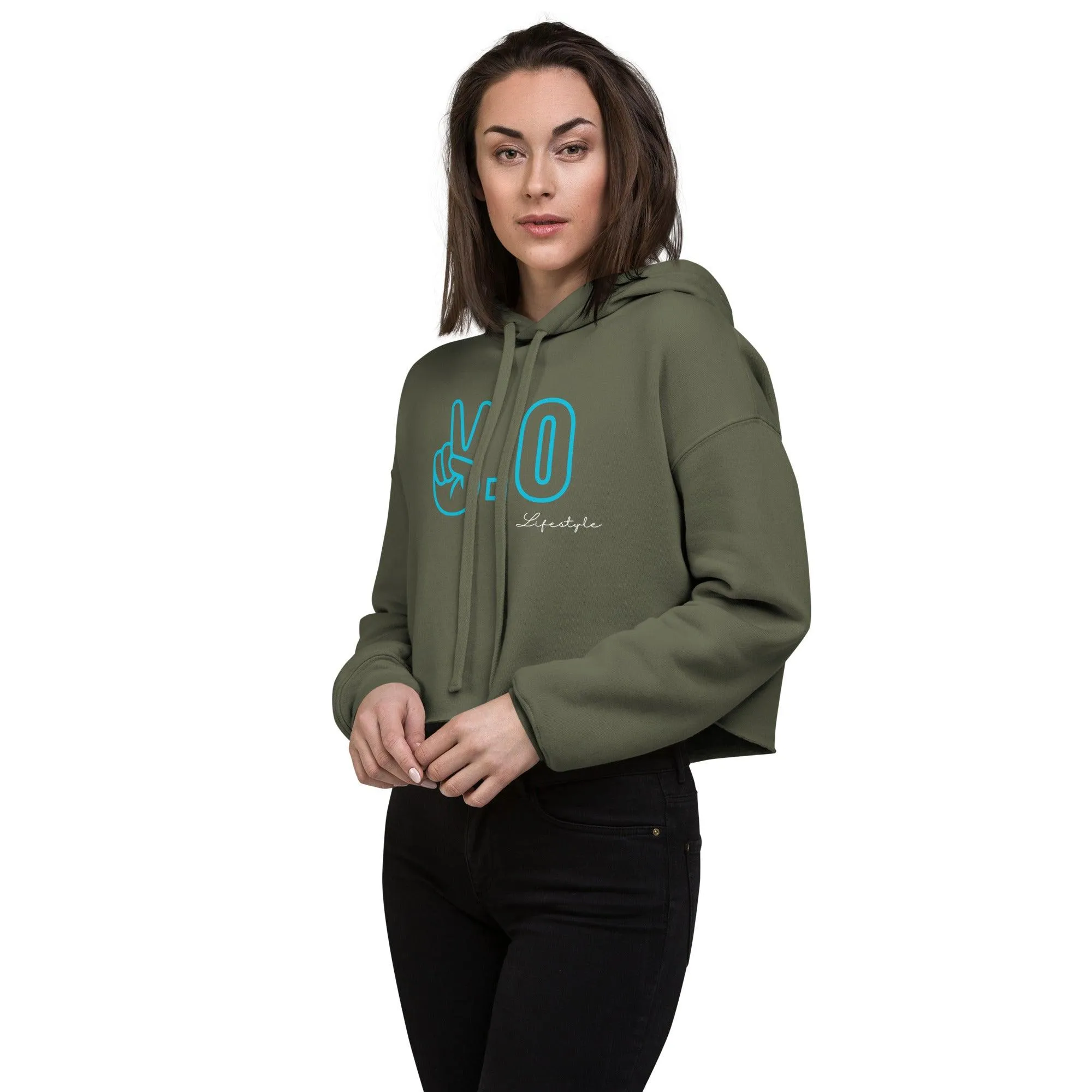 Peace 2.0: Ashley Crop Hoodie