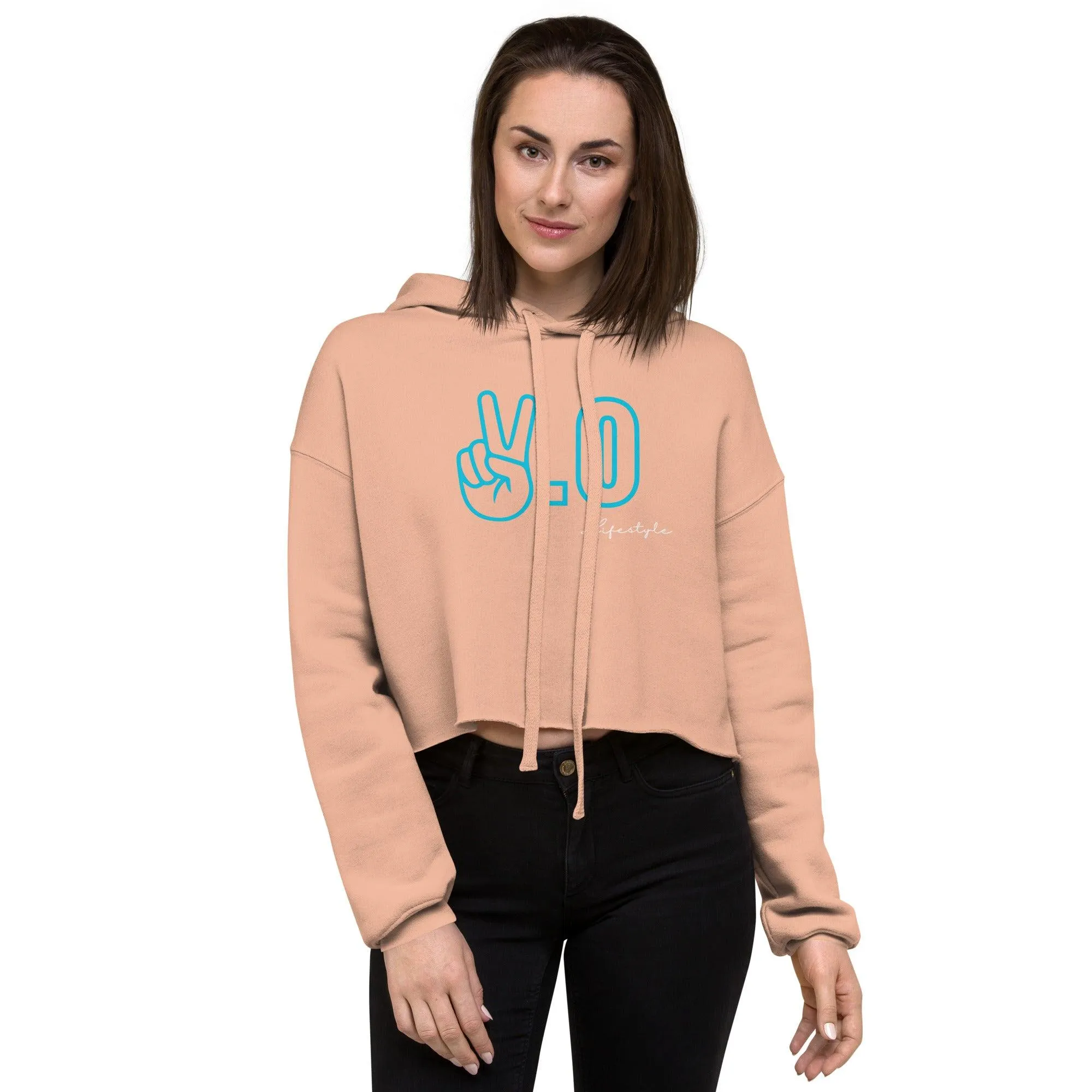 Peace 2.0: Ashley Crop Hoodie