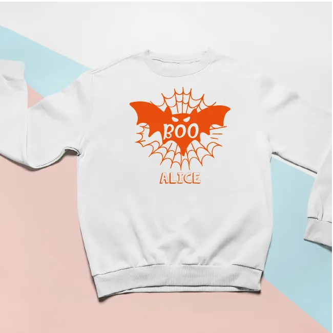 Personalised Boo Sweatshirt For Kids