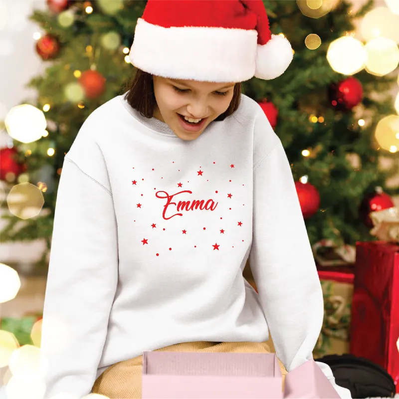 Personalised Family Christmas Star Jumpers