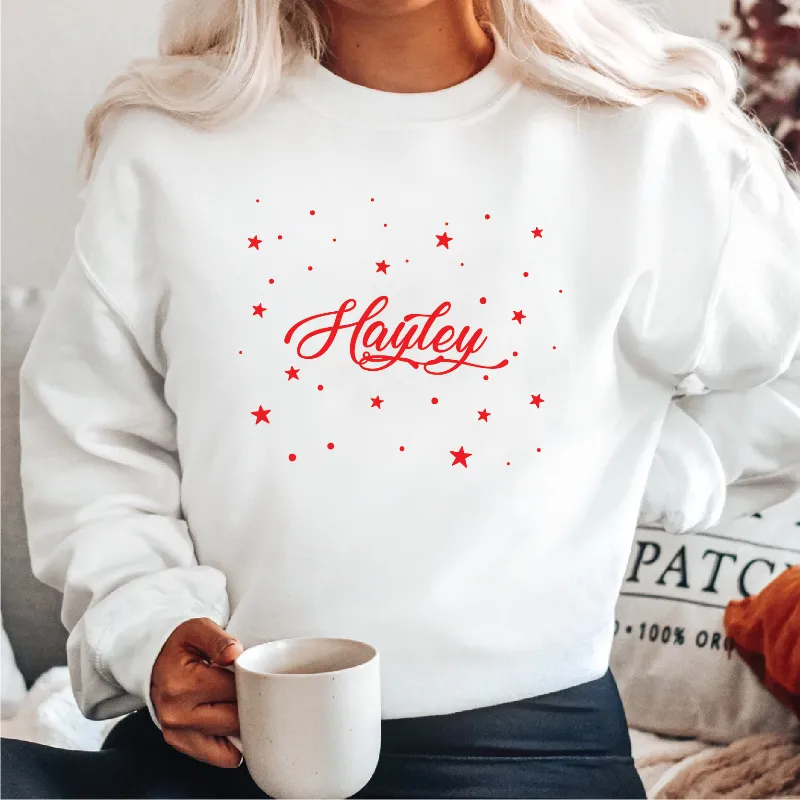 Personalised Family Christmas Star Jumpers