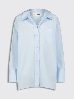 PETRA Poplin Shirt Blue