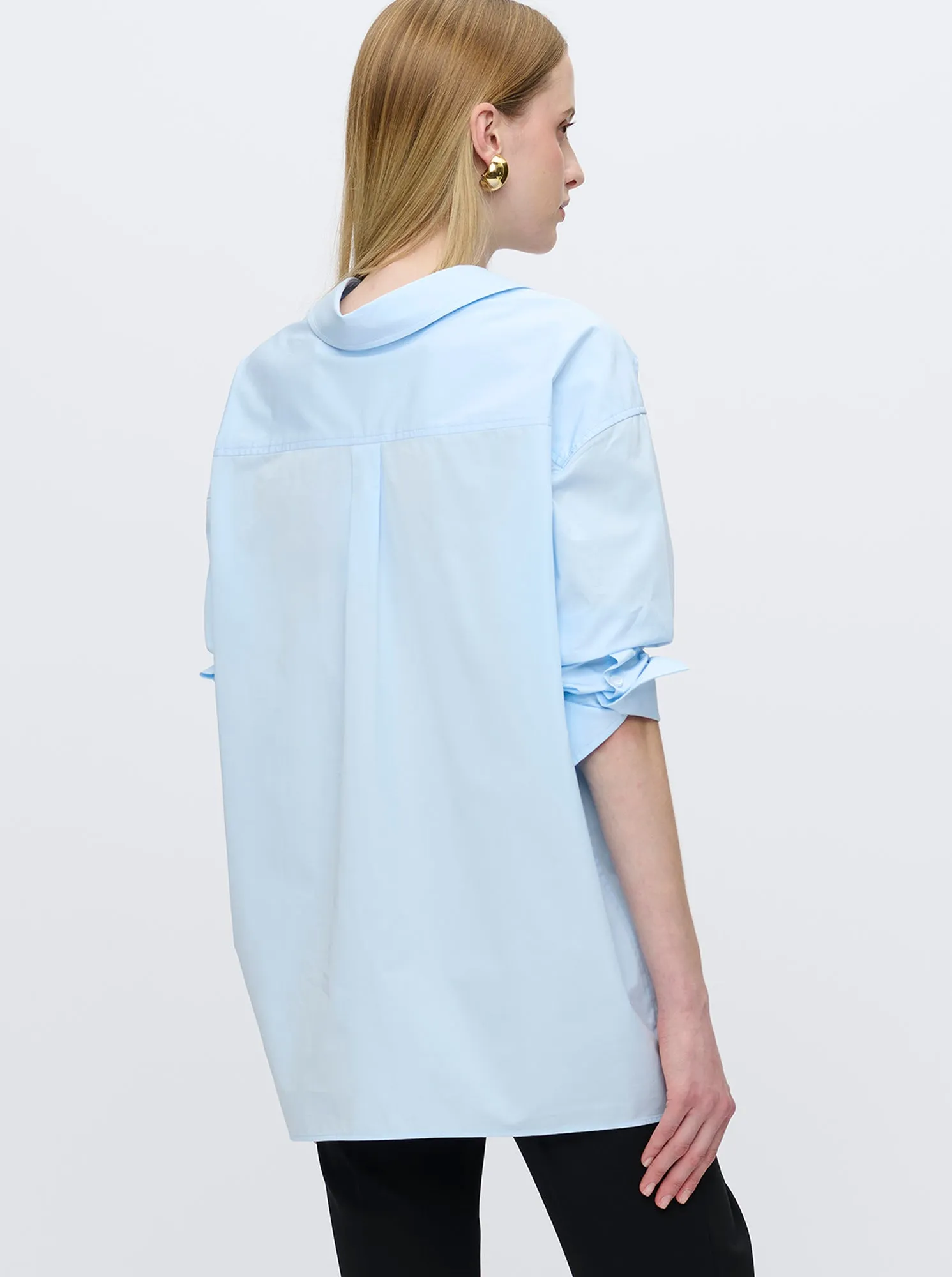 PETRA Poplin Shirt Blue