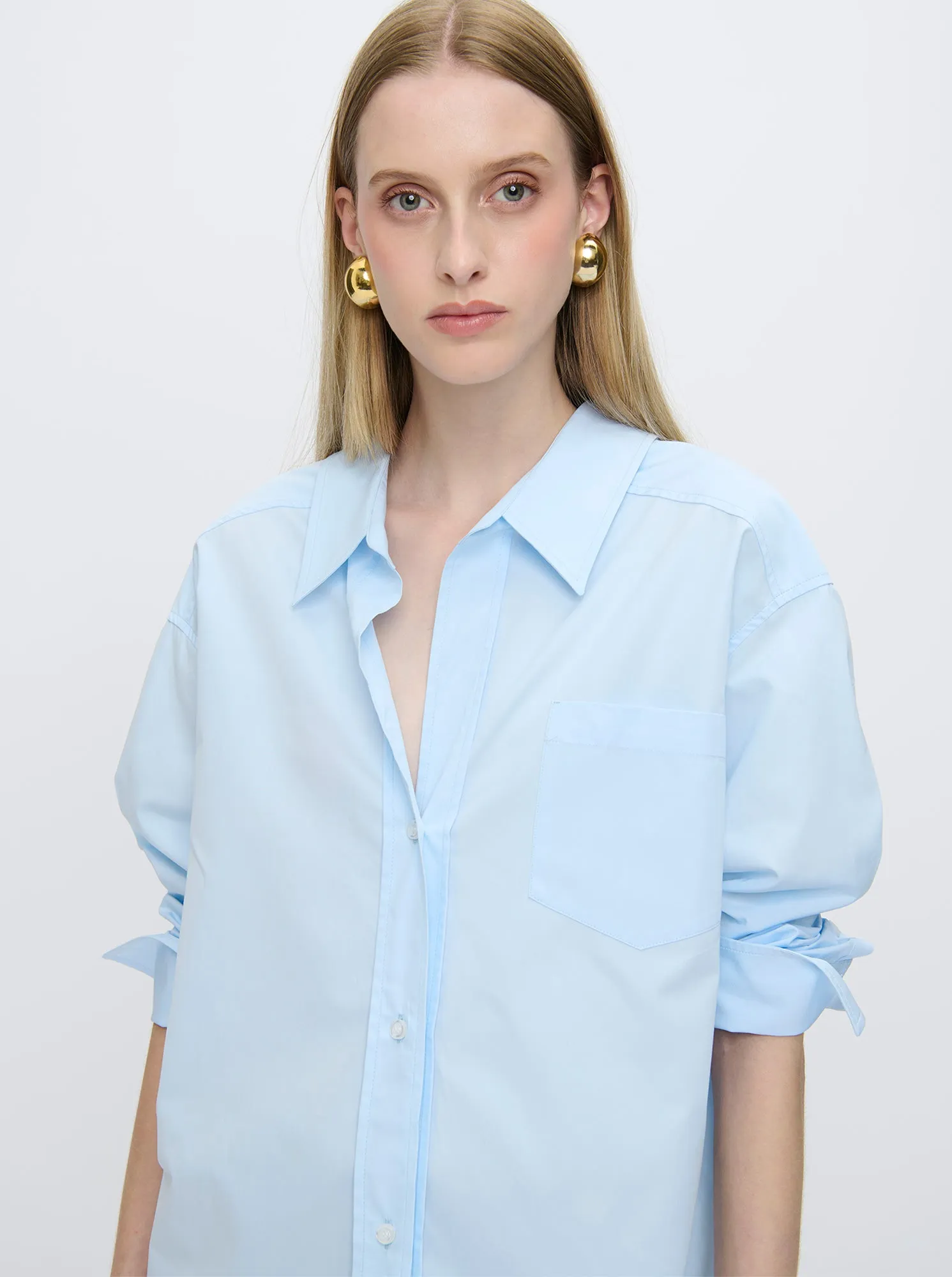 PETRA Poplin Shirt Blue