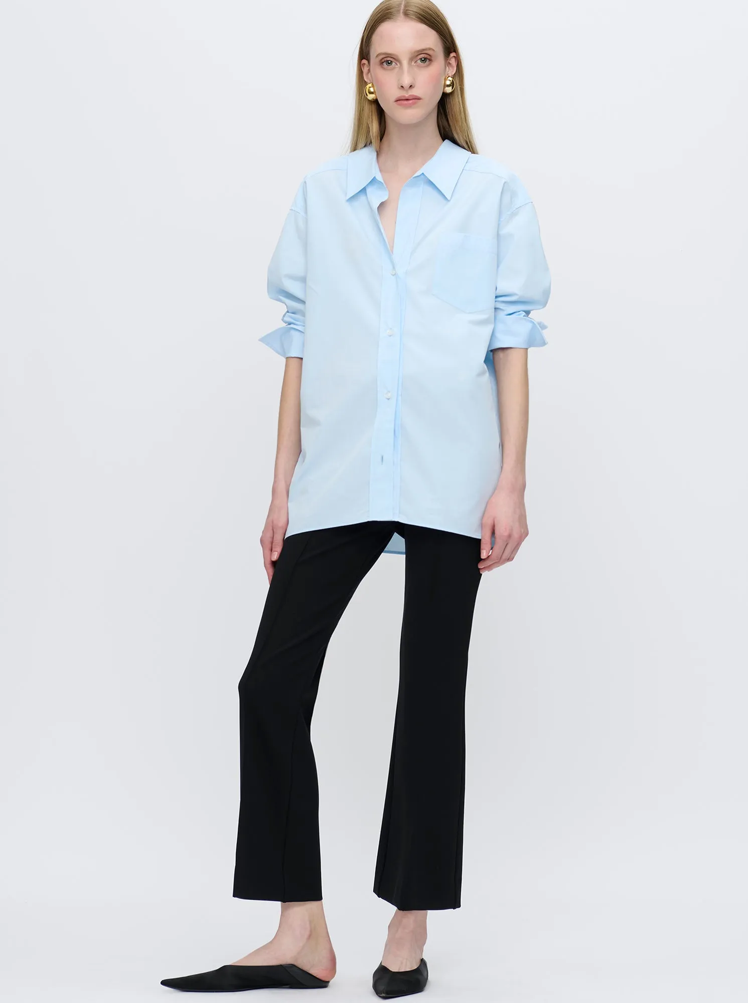 PETRA Poplin Shirt Blue
