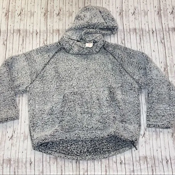 Pink Victoria’s Secret Pullover Sherpa Hoodie
