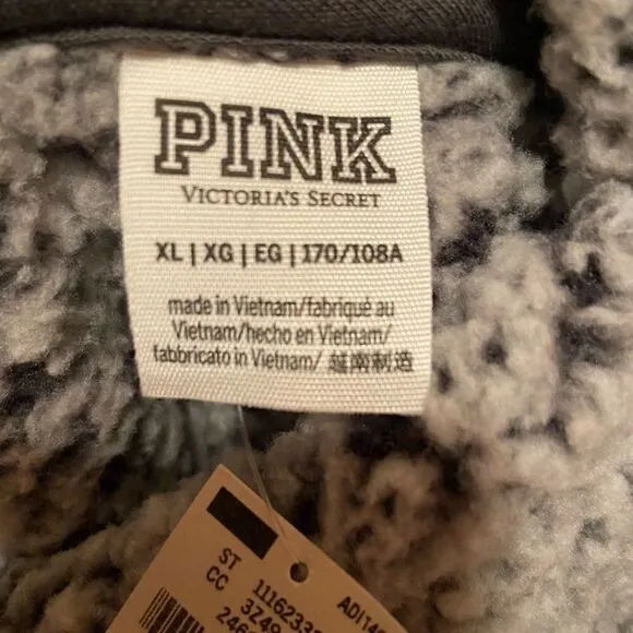 Pink Victoria’s Secret Pullover Sherpa Hoodie