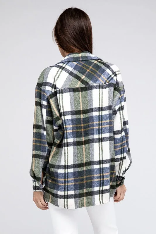 Plaid Flannel Oversized Shacket