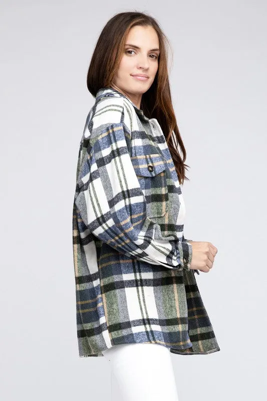 Plaid Flannel Oversized Shacket