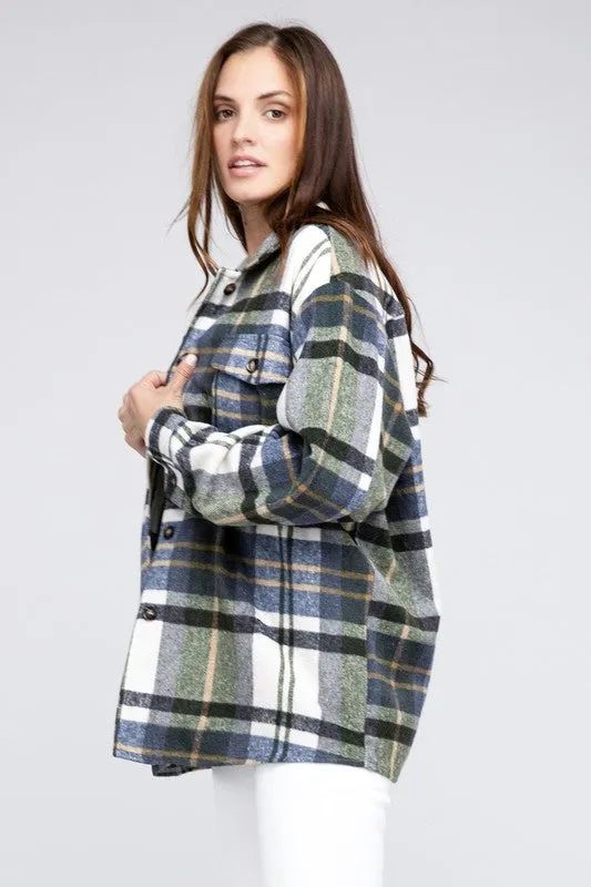 Plaid Flannel Oversized Shacket