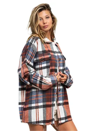 Plaid Flannel Oversized Shacket