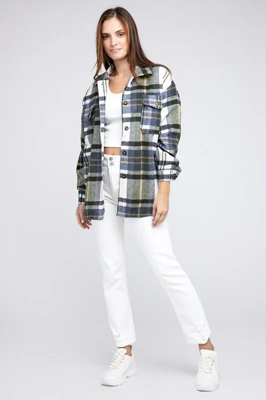 Plaid Flannel Oversized Shacket