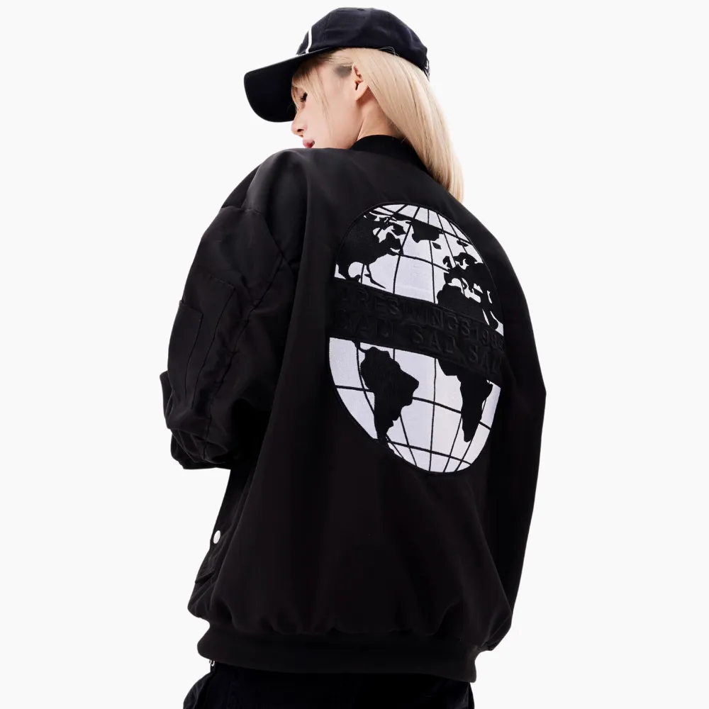 Planet Embroidered Retro Jacket