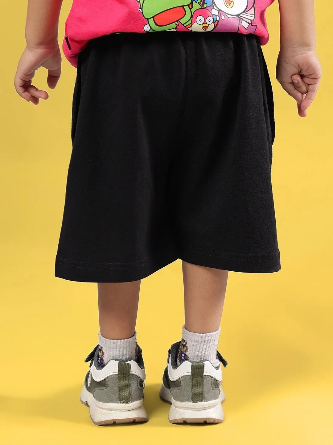 PORORO SHORTS FOR BOYS & GIRLS (BLACK)
