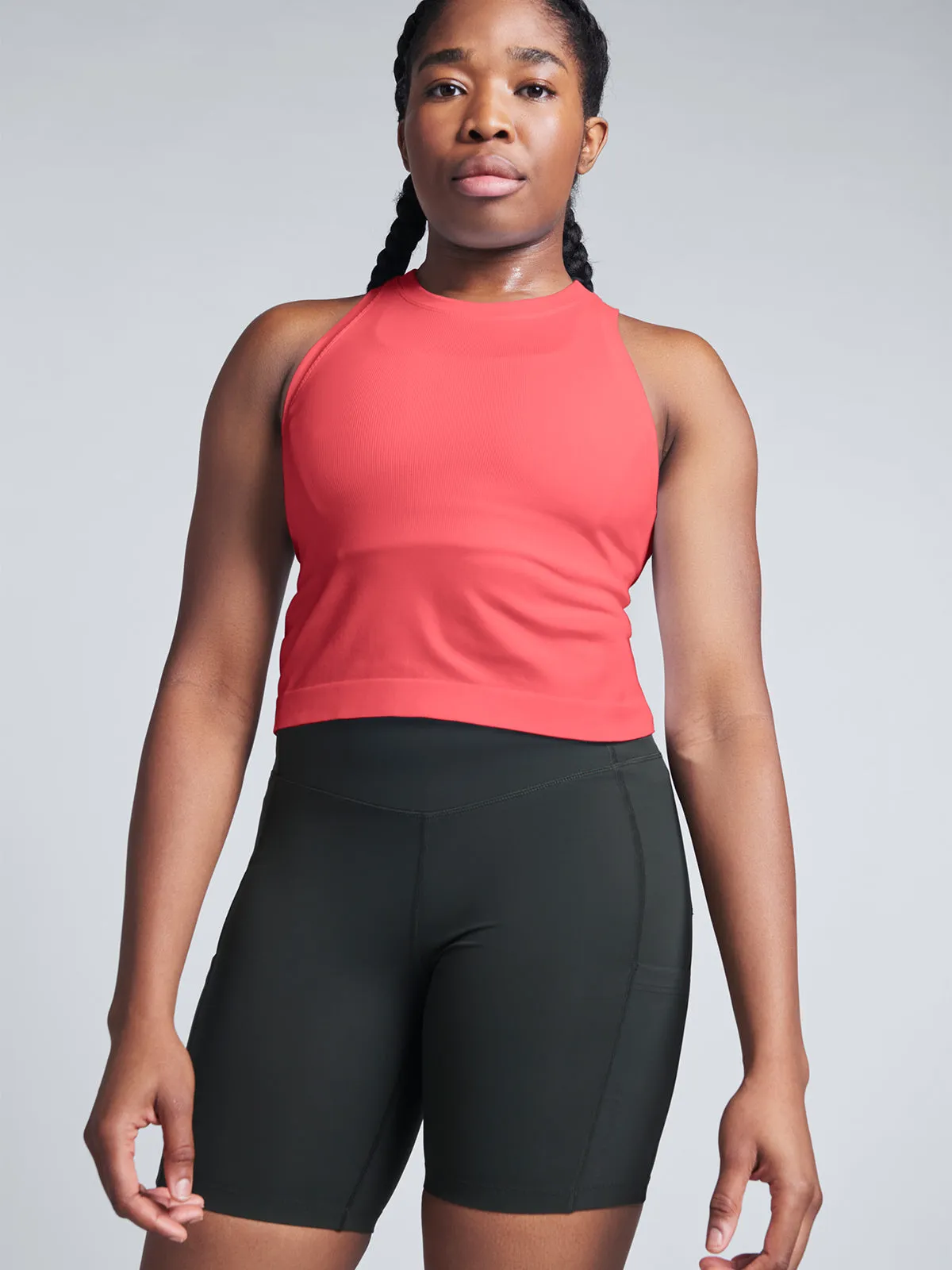 POWER CROP Tank Midnight