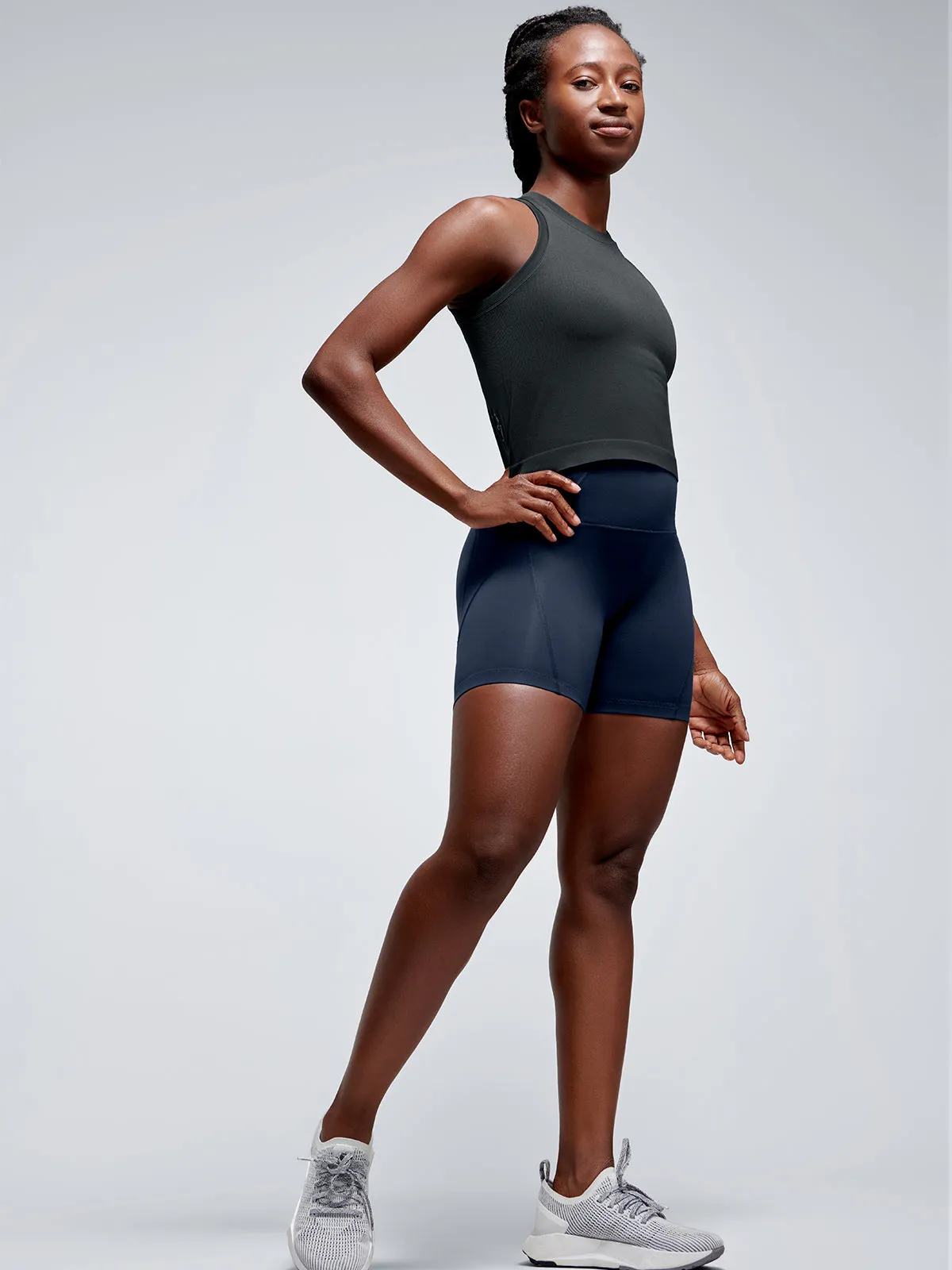 POWER CROP Tank Olive