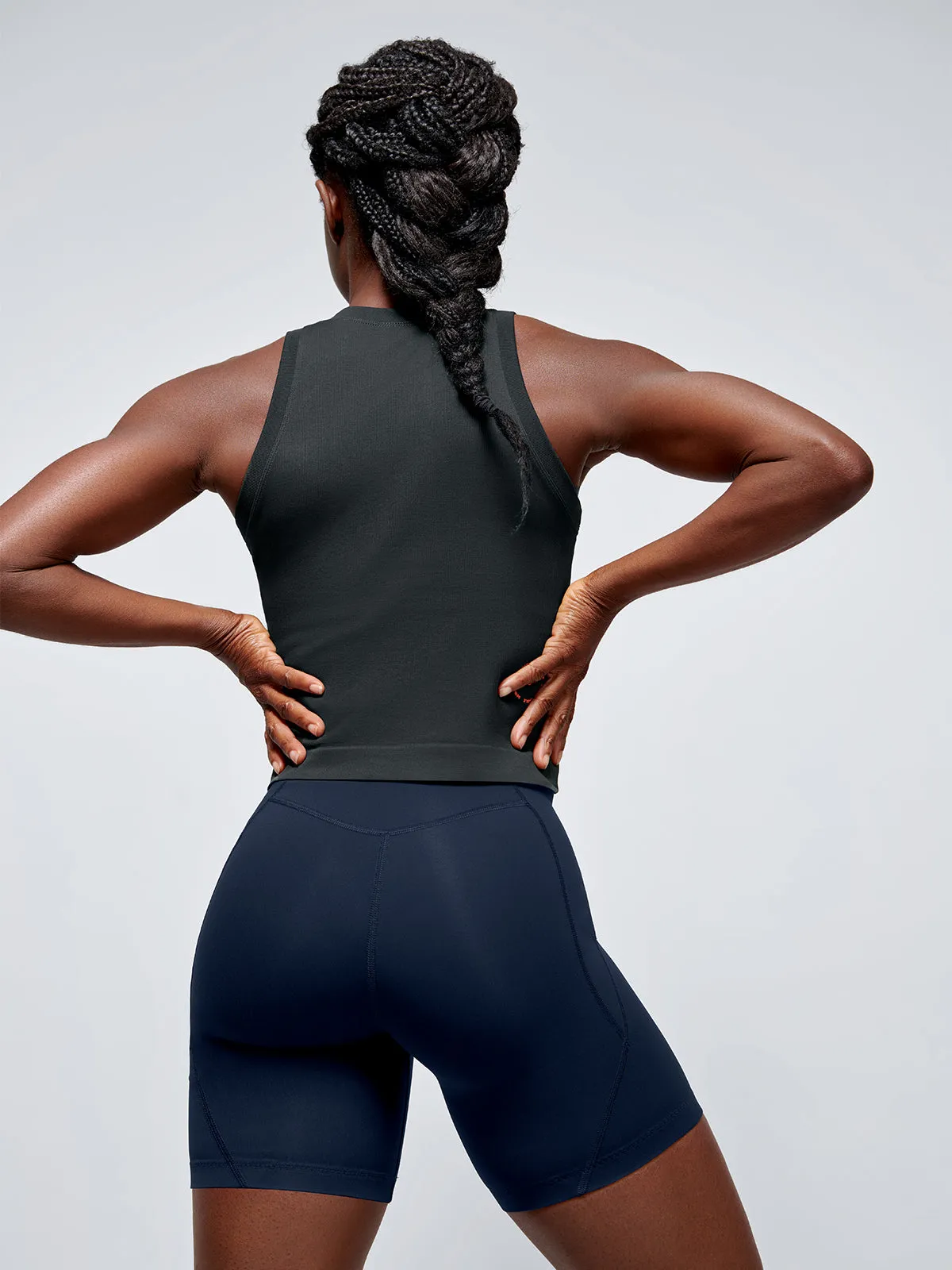 POWER CROP Tank Olive