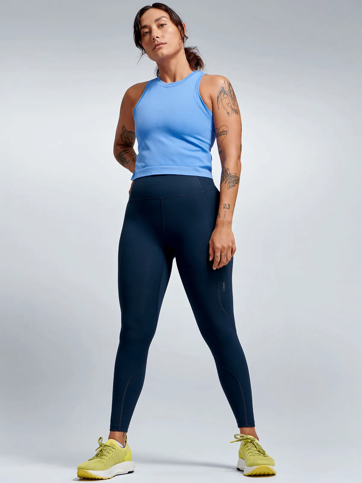 POWER CROP Tank Vibrant Blue