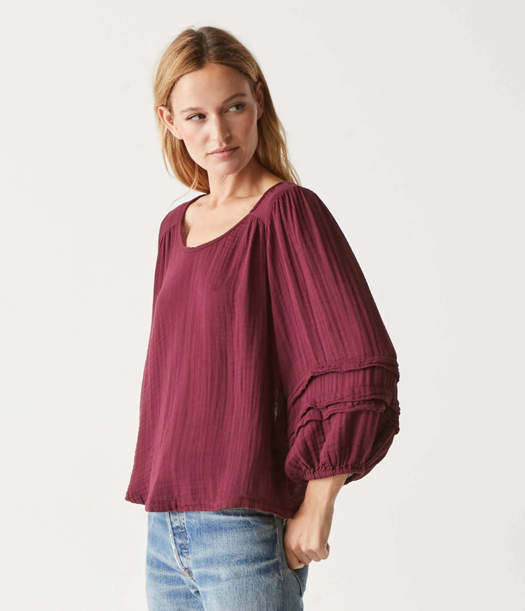 Pruitt Balloon Sleeve Top