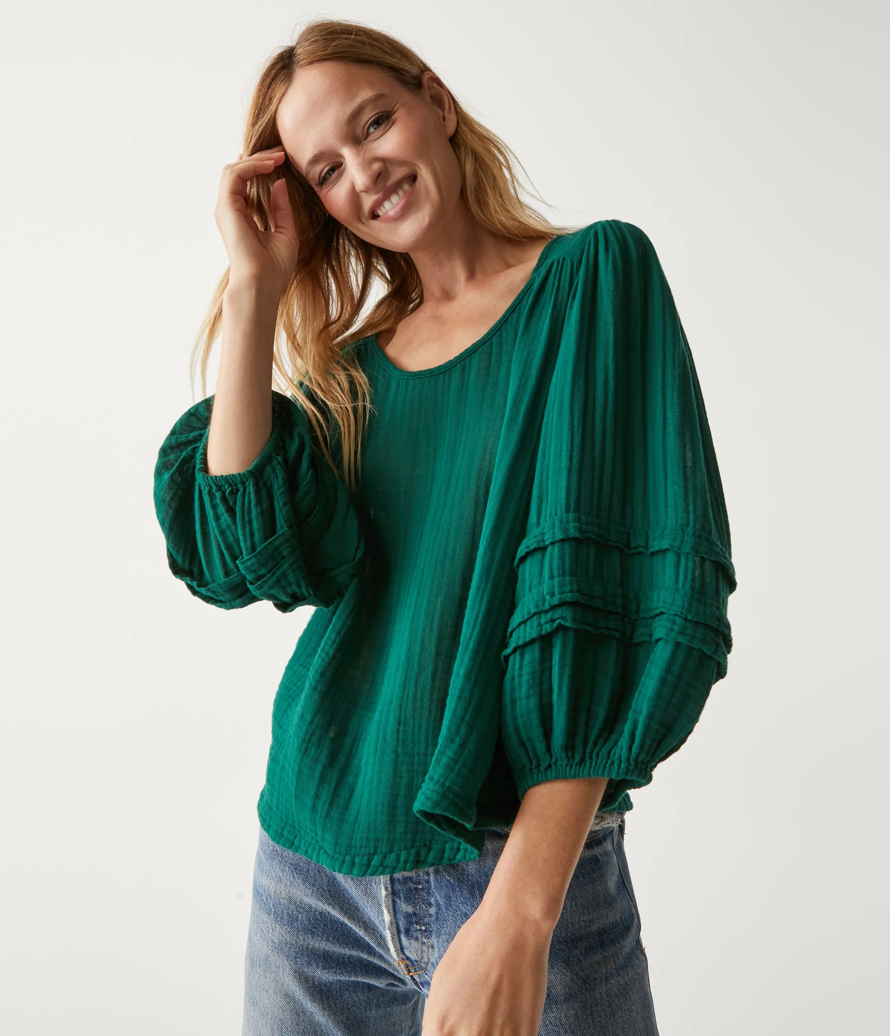Pruitt Balloon Sleeve Top