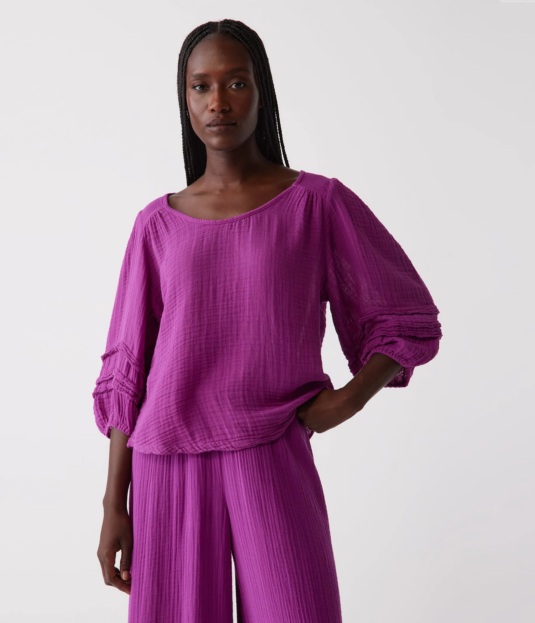 Pruitt Balloon Sleeve Top